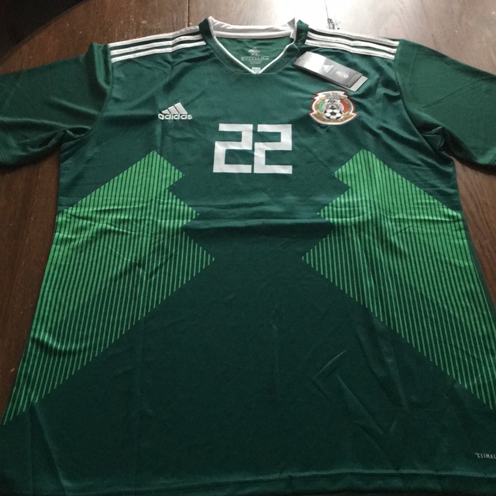 Mexico green jersey #22 Lozano Fan version